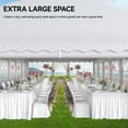 thumbnail image 3 of Dextrus 20ft x 40ft White Outdoor Canopy, Detachable Sidewalls, 3 of 7