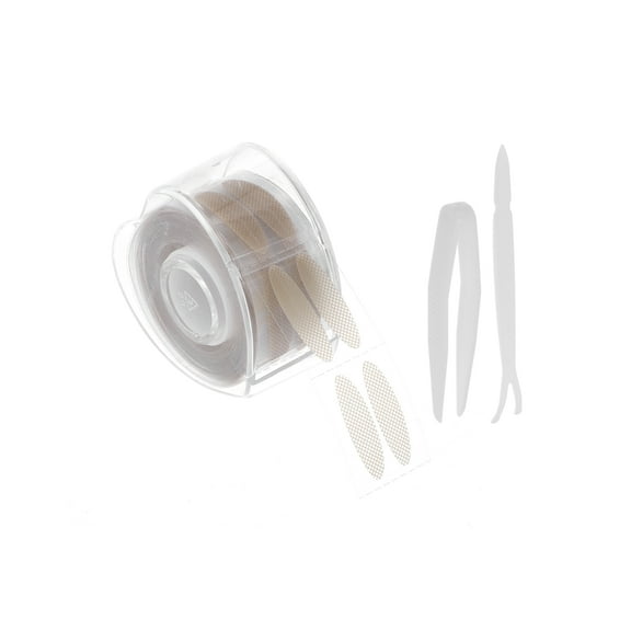 Unique Bargains 1 Set Self-Adhesive Mesh Eyelid Tape for Dating Shopping Large Skin Color Synthetic Fiber Large