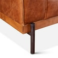 thumbnail image 7 of World Interiors Chiavari Leather Upholstered Arm Chair in Vintage Cognac Brown, 7 of 7