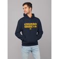 thumbnail image 2 of Churro Mode On Bold Retro Design Men's Hoodie, 2 of 4
