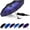 Starry sky, variant on Compact Travel Umbrella, Automatic Open/Close Windproof Umbrella, 10 Fiberglass Ribs, 210T Pongee, UPF 50+ Sun/Rain, Lightweight Portable Umbrellas Travel Size with Carry Sleeve