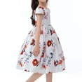 thumbnail image 7 of TAIAOJING Girls' Dress Summer Girls' New Short Sleeved Children's Skirt Elegant Casual Dress Sundress Daily Wear., 7 of 7