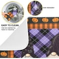 thumbnail image 5 of Halloween Dish Drying Mat for Kitchen Counter Halloween Gnomes Gingham Dry Dishes Mats 16 x 18 Inch Pumpkins Plaid Absorbent Microfiber Drainer Mat Dish Drying Pad for Countertops Decor, 5 of 6