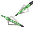 thumbnail image 3 of 100gr Hunting Broadheads 3 Blades Steel Arrow Heads Replaceable Outdoor Shooting, Pack of 12, 3 of 3