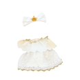 thumbnail image 4 of Vestido de muñeca de peluche de 15 cm con accesorio para el cabello Lindos vestidos de muñeca Disfraces Elegantes Fáciles de usar Hermosos accesorios, 4 of 7