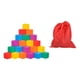 thumbnail image 5 of Cubos de madera coloridos sólidos, juguete de matemáticas para aprendizaje temprano, uso versátil, juguete educativo apilable para hacer rompecabezas 2 cm 50 piezas, 5 of 8