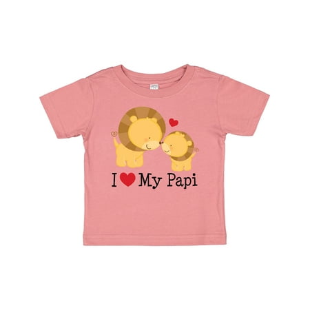 

Inktastic I Love My Papi Childs Gift Baby Boy or Baby Girl T-Shirt