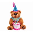 thumbnail image 2 of Adorable Happy Birthday Teddy Bear With Cake That Plays "Happy Birthday To You", 2 of 3