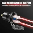 12V/24V USB Outlet Quick Charge 3.0 Dual USB Car Charger Socket with