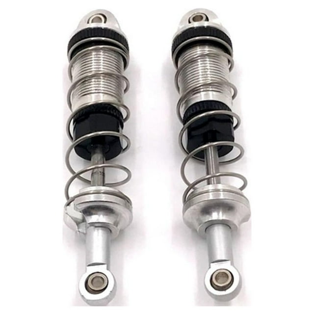 fastboy Aluminum Alloy 1/16 Front Rear Shock Absorber 2piece Wear-resistant Rc Front Rear Shock Absorber For FMS 16101 16102 RC Car Part Silver