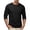 Black, variant on Men's 3/4 Sleeve T-Shirts Stretch Breathable Lightweight Casual Pocket Tees Crew Neck Work Shirts for All Seasons Daily Wear Gray M