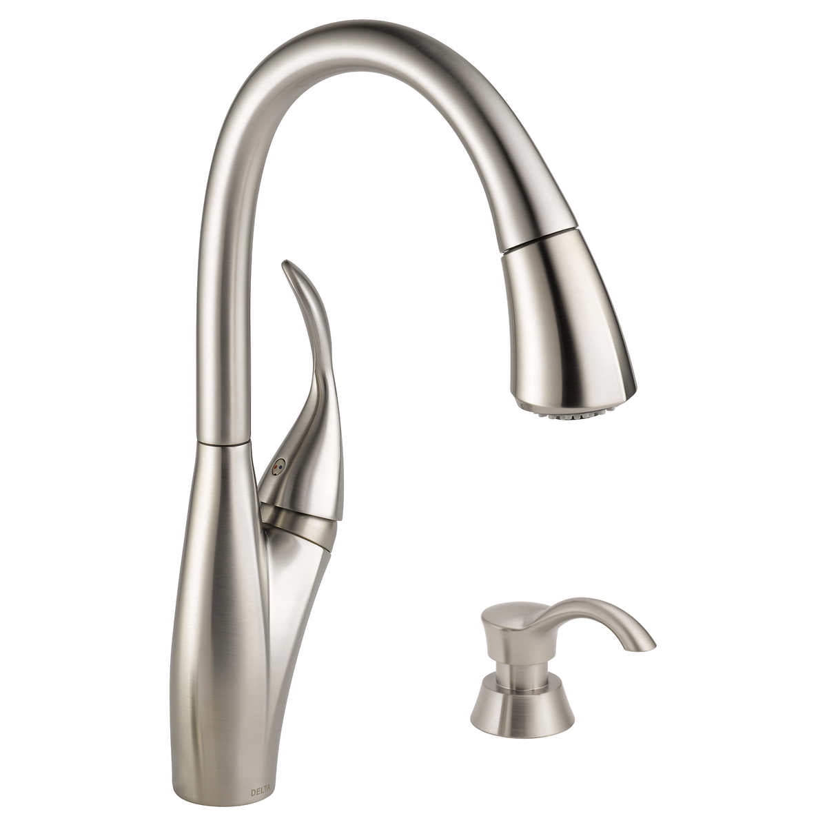 Delta Berkley Pulldown Kitchen Faucet and Soap Dispenser