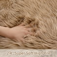thumbnail image 2 of Haperlare 5'x7' Faux Fur Area Rug Softest Luxurious Shag Carpet Rugs Luxury Plush Carpets Shaggy Non-Slip Carpet for Bedroom Living Room, Taupe, 2 of 7