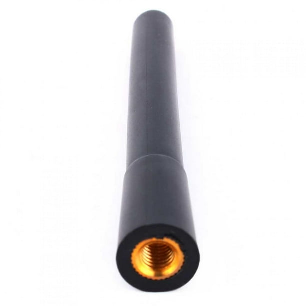 Antena corta y rechoncha negra para coche, camión, Radio AM FM, tornillo de mástil aéreo Jadeshay A