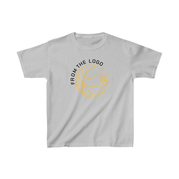 From The Logo for Women's basketball Clark fans Kids Heavy Cotton Tee