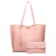 thumbnail image 2 of Bolsa Moda mujer PU 2 uds bolsos compuestos borla bolso de hombro Mini monedero (rosa) JShteea Para Estrenar, 2 of 7
