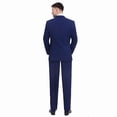 thumbnail image 3 of P&L Men's Suits Classic Fit 2 Piece Business Blazer & Pleated Pants, 3 of 5