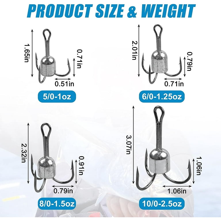 Grizzly Jig Company - Weighted Snagging Hooks