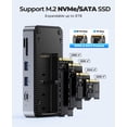 thumbnail image 4 of Estación de acoplamiento USB-C ORICO 10 en 1 con carcasa SSD M.2, 4 of 8