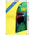 thumbnail image 3 of Star Wars: Archetype - Boba Fett Helmet Wall Poster with Push Pins, 14.725" x 22.375", 3 of 4