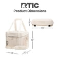thumbnail image 4 of RTIC 28 Can Everyday Cooler, Insulated Soft Cooler with Collapsible Design, Sand, 4 of 5