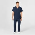 thumbnail image 3 of Wink W123 Men's V-Neck Scrub Top, Navy, S Womens, 3 of 6