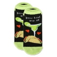 thumbnail image 3 of MeMoi Women's Tequila N Tacos Low Cut Non-Skid Socks - Womens - Female, 9-11, Black, 3 of 7