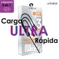 thumbnail image 2 of Cable 3 Puntas Carga Rápida Datos Celular Tablet Laptop 1.2m, 2 of 6