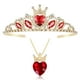 thumbnail image 1 of Collar con forma de corazón rojo de Botrinal Evie y accesorios de vestuario, 1 of 6