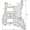 thumbnail image 7 of HSH Prewired Guitar Strat Pickguard Set Humbucker Pickups Coil Splitting Switch Multi Switch Harnesses ,For Fender ST Electric Guitar Replacement parts, 7 of 7