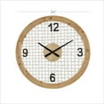 thumbnail image 3 of DecMode 24 x 24 In. White Wood Farmhouse Wall Clock, 3 of 9