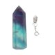thumbnail image 3 of Kit de piedras de cristales naturales falsos, colgante, cristales naturales falsos, forma de piedra hexagonal, para meditación, yoga, decoración de la oficina en el hogar blanco púrpura oscuro, 3 of 6