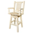 thumbnail image 4 of Homestead Collection Counter Height Swivel Captain's Barstool, Ready to Finish, 4 of 6