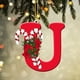 thumbnail image 2 of Uuiauoio Personalized Acrylic Christmas Tree Ornaments Set of 26 Letters for Home Holiday Decorations, Xmas Party, Fireplace, Gifts, Stocking Stuffers, Festive Indoor and Outdoor Use, 2 of 3