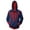Blue/Red, variant on Unisex Superhero Cosplay Zip-Up Hoodie Spider Graphic Long Sleeve Hooded Sweatshirt with Pockets