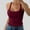 Brick Red, variant on Dpytoraw Women Spaghetti Strap Scoop Neck Ribbed Tank Tops Slim Fitted Cotton Camisole Basic Sleeveless Layering Shirts Women's Tanks & Camis
