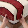thumbnail image 3 of Twin XL Size Fitted Sheet Set - Retro American Flag 2 Piece Bedding Sets 16" Deep Pocket Fitted Sheet with 1 Pillowcases, White Star Red Blue US Flag Brushed Microfiber Hotel Luxury Bed Sheets, 3 of 9