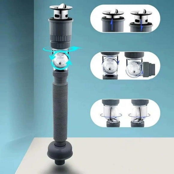 Universal Rotation Stop From Odor And Clogging Sewer Pipe