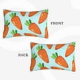thumbnail image 4 of Balery Cartoon Carrot Bedding Queen Pillow Cases - Envelope Closure - Soft Brushed Microfiber Fabric - Shrinkage and Fade Resistant Pillow Cases-, 4 of 9