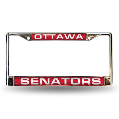 Ottawa Senators NHL Chrome Laser Cut License Plate Frame