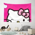 thumbnail image 3 of Hello Kitty Tapestry, Wall Hanging Tapestry, Wall Art Tapestries Poster, Home Decor For Bedroom Living Room Dorm, 60"X40", 3 of 8