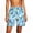 #320-Navy, variant on Women's Beach Loose Shorts Solid Color Casual Breathable Wide Leg Short Pants Summer Comfort Bottom for Seaside Daily Wear