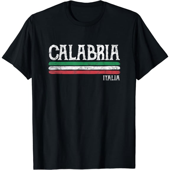 Calabria Italy Italia Souvenir Italian Flag Calabrian T-Shirt