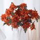 thumbnail image 3 of Xiao Hua 5 flores artificiales de tacto real para decoración del hogar, oficina, boda, arreglo floral (rosa, 60 cm de largo), 3 of 5