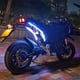 thumbnail image 5 of Riwesomey 1 par de luces intermitentes, tira de luces LED de ambiente, carcasa transparente, accesorios para motocicletas, blanco a amarillo, 45cm Type3 NO3 Riwesomey VI012684-05B, 5 of 6