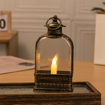 Limited Time Deal karymi Flat Style LED Electronic Lantern Oil Lamp Small Lantern for Home Dining Room Christmas Decoration Living Room Decor Limited Time Deal up to 90% off