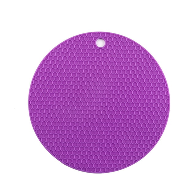 Posavasos para el hogar Billuyoard taza de silicona manteles individuales resistentes al calor color púrpura