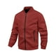 thumbnail image 1 of Blusa y camisa de cuello alto de manga larga para hombre, estilo casual, con bolsillo y cremallera, cárdigan con cremallera, chaqueta de cuello alto de manga larga, abrigo de poliéster para hombre, 1 of 5