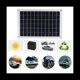 thumbnail image 4 of Kit de Panel Solar de 20 W, BateríA de Carga de 12 V con Controlador de 30 A, Placa de Cargador de TeléFono Solar para RV, Coche, , Caravana, Exterior, 4 of 5