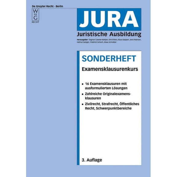 Jura-Sonderheft Examensklausurenkurs, (Paperback)